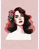 grafiki i ilustracje Lana, plakat, kobieta 2