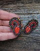 kolczyki soutache Kolczyki soutache Jesienny liść 4