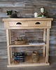 komody Konsola drewniana z litego jesionu w stylu vintage, farmhouse 6