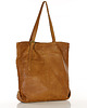 torby na ramię Miękka torba typu shopper z kieszeniami  - brąz camel 4