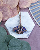 wisiory Miedziany wisiorek wire wrapping z lapisem lazuli #524 1