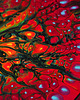 obrazy Okrągły obraz "Strange thing" średnica 40 cm, świeci w UV abstrakcja 3