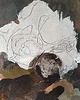 obrazy "Yin/yang" 24x30 cm, obraz na płótnie, pigmenty ziemne, akryl 5