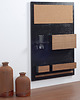 organizery Organizer ścienny- 45x63 cm, drewniany, czarny 2