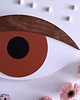 Ozdoby na ścianę Oko 3D  terakota 1
