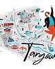plakaty Warszawa Targówek Mapa plakat 70x50 cm 1