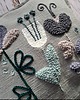 poduszki plecione Poduszka kwiaty punch needle boho natural 1