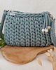torby na ramię Torebka pleciona z grubego sznurka Pillow Bag - laurowa 1