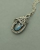 wisiory Mały wisiorek niebieski labradoryt wire wrapping 1
