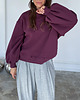 bluza bez kaptura damska Bluza Enjoyable mauve wine 4