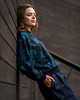 bluza bez kaptura damska Fifi - Bawełniana bluza nieregularny wzór 1
