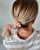 gumki do włosów Gumka jedwabna, scrunchie, brzoskwiniowa rosa MINI 1