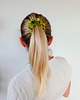 gumki do włosów Gumka jedwabna, scrunchie, frotka soczyste jabłko MIDI 3
