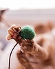 Zabawki dla zwierząt Piłeczki wełniane WOOL WOOL dla kota, zielone 4