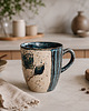 kubki Ceramiczny kubek ręcznie malowany - kwiaty 5