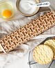 wałki do ciasta WICKER BASKET - grawerowany wałek do ciasta z efekt koszyka z wikliny 1