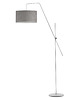 lampy podłogowe Lampa stojąca na ruchomym wysięgniku do salonu z abażurem BILBAO VELUR 6