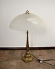 lampy stołowe Mosiężna lampa Art Deco lata 40.  2x E27  Szkło  Vintage 7