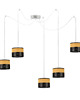 lampy wiszące Lampa wisząca pająk do salonu z kloszami WAIKIKI W5 DUAL 8
