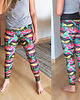 legginsy Boho Jungle Monstera Leggings 4