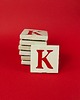 magnesy Ceramiczny magnes, czerwona literka K 1