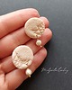kolczyki z masy plastycznej Kolczyki ivory no1 2