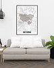 plakaty Amsterdam mapa plakat  50x70 cm / A3 / A4 2