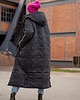 płaszcze damskie Płaszcz zimowy long - black 2