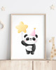 obrazy i plakaty do pokoju dziecięcego PLAKAT DLA DZIECKA miś panda 2