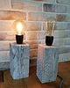 lampy stołowe Lampa LOFT drewno z recyklingu 1