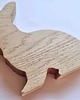 ozdoby wielkanocne Wielkanocny króliczek z drewna, dąb 15cm 2