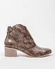 botki damskie BOTKI KWOBOJKI NA 5 CM KLOCKU - SKÓRA NATURALNA - MODEL 483 - K.  MARMUR 2