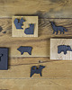broszki Broszka Porcelanowa Origami Pies Czarna 5