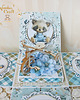 kartki, zaproszenia na chrzest Exploding box na chrzest, roczek, narodziny "BlueFlowesBoy 1"GOTOWY 1