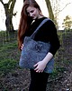 torby na ramię Szydełkowa torebka wykonana z włóczki ręcznie robiona elegancka kuferek 2w1 1