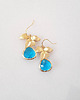 kolczyki pozłacane Kolczyki pozłacane Capri Blue 3