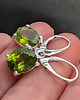 kolczyki srebrne Kolczyki srebrne szlachetne peridoty 2