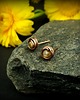 kolczyki wire wrapping Kolczyki sztyfty z cytrynem 4