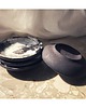 patery i talerze Talerzyk z czarnej gliny Handmade  4 sztuki 2