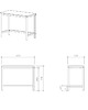 biurka Minimalistyczne drewniane biurko w wielu kolorach 138x60 7