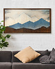 obrazy Obraz z drewna. Górski pejzaż. Drewniana dekoracja na ścianę 7