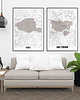 plakaty Paris mapa plakat  50x70 cm / A3 / A4 8