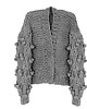 kardigany damskie Szary kardigan Bomber 3