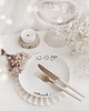 talerze, miski Biały talerz porcelanowy deserowo-śniadaniowy z personalizacją 20 cm - motyw 1