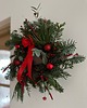 wianki bożonarodzeniowe Wianek naturalny czerwień 1