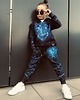 bluzy dla chłopców Bluza Chłopiec DR.CROW Lew Laser 1