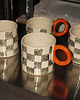 kubki i filiżanki Kubek ceramiczny w kratkę XL 3