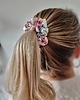 gumki do włosów Gumka jedwabna, scrunchie, wiosenne kwiaty MINI 4