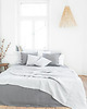 koce i narzuty Lniana Narzuta LIGHT GRAY 2
