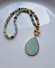 naszyjniki - inne Naszyjnik z amazonitem - amulet - sukces 4
